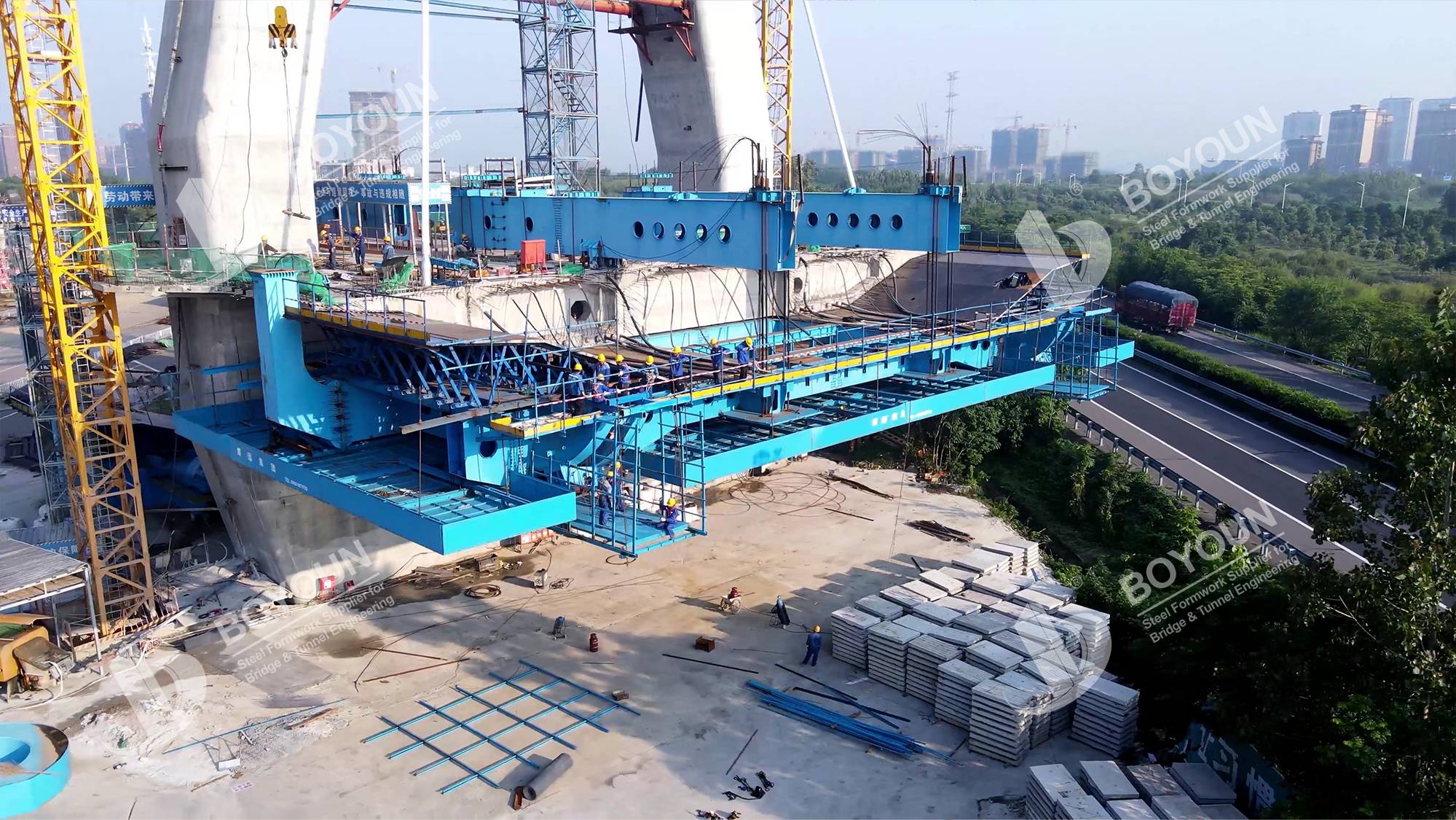 Proyek jembatan Jiashan Cable