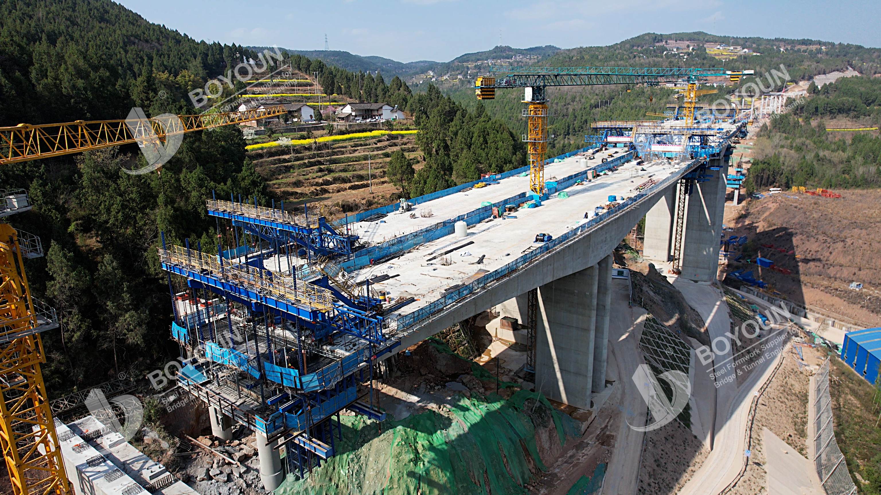 Proyek jembatan jembatan jembatan Lanzhou-Chongqing