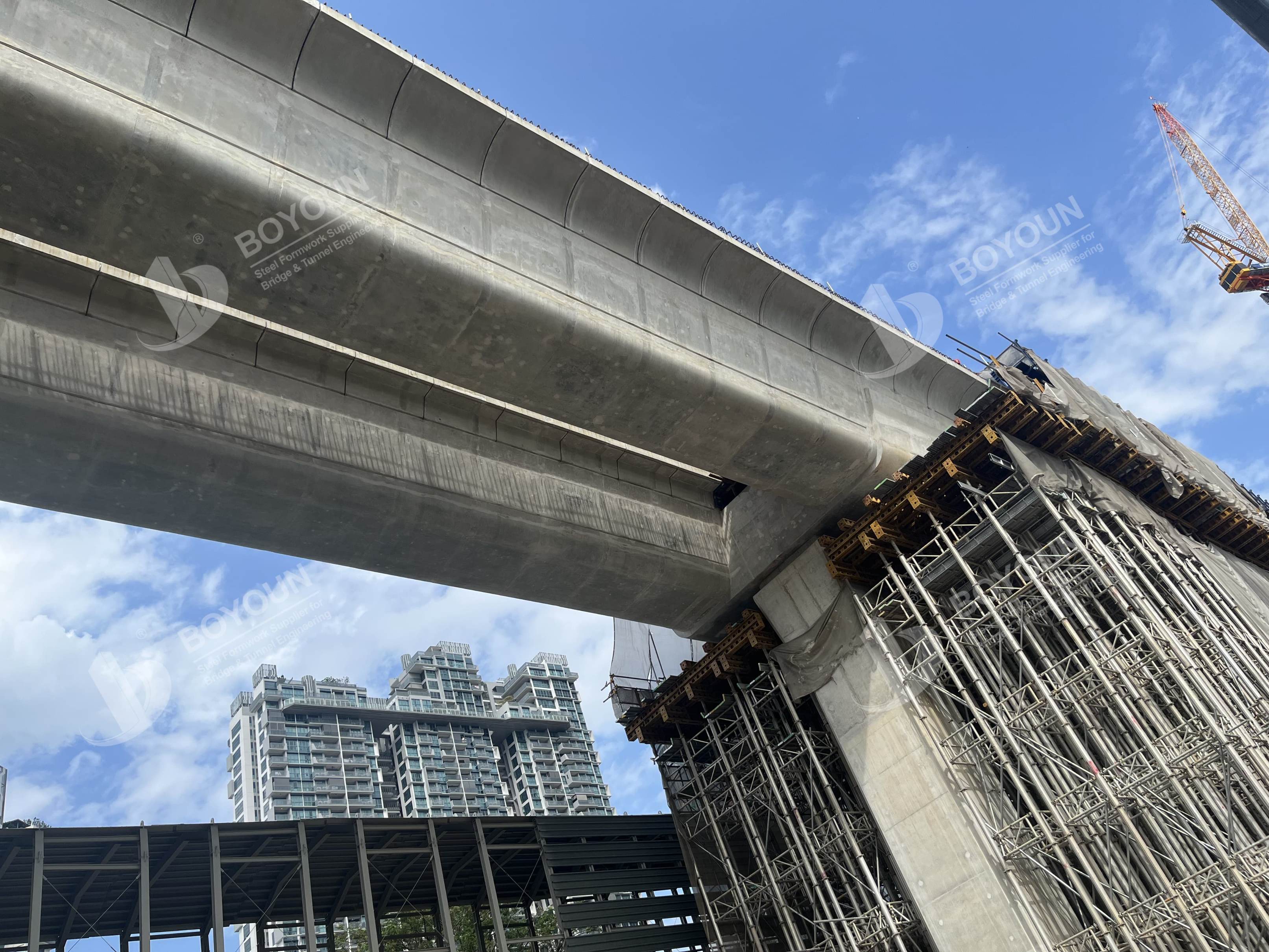 Lima utama teknologi konstruksi untuk Cast-in-place Box Girders