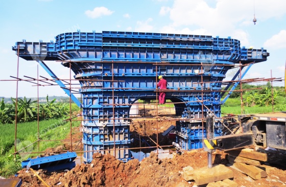 Prinsip desain untuk dermaga dan sistem Abutment Formwork